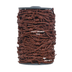 light brown barbwire leather cord