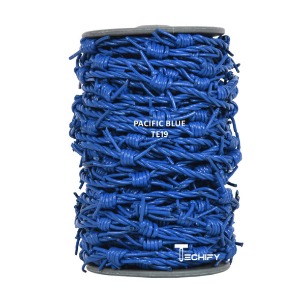 pacific blue barbwire leather cord