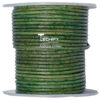 Round leather cord antique green