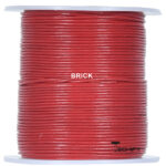 round leather cord 1mm red