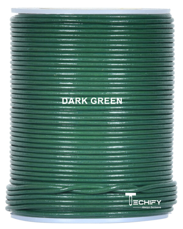 green leather cord