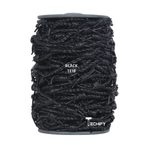 black leather cord barbwire