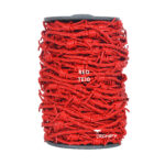 barbwire leather cord red