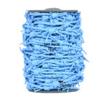 barbwire leather cord skyblue