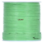 round leather cord leaf