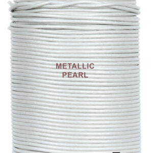 2mm leather cord metallic pearl