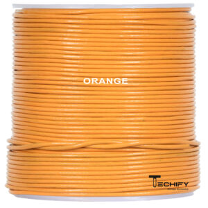 orange leather cord