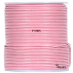 pink leather cord