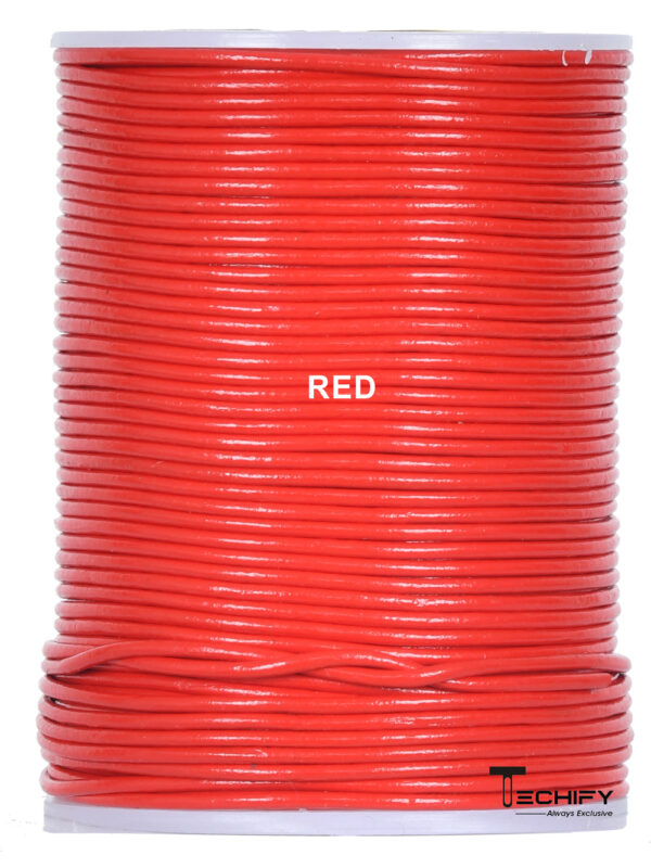 red leather cord round