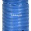 Round leather cord 3 mm royal blue