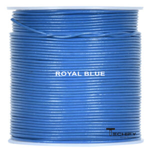 royal blue leather cord