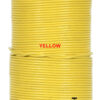 round leather cord yellow